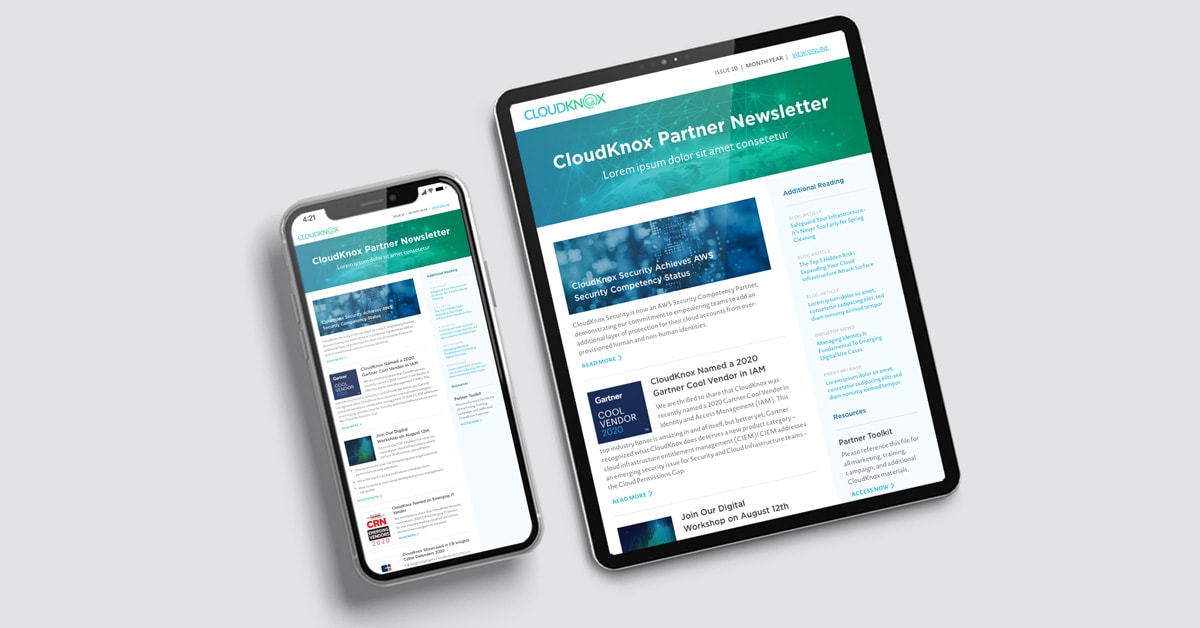 CloudKnox Email Newsletter
