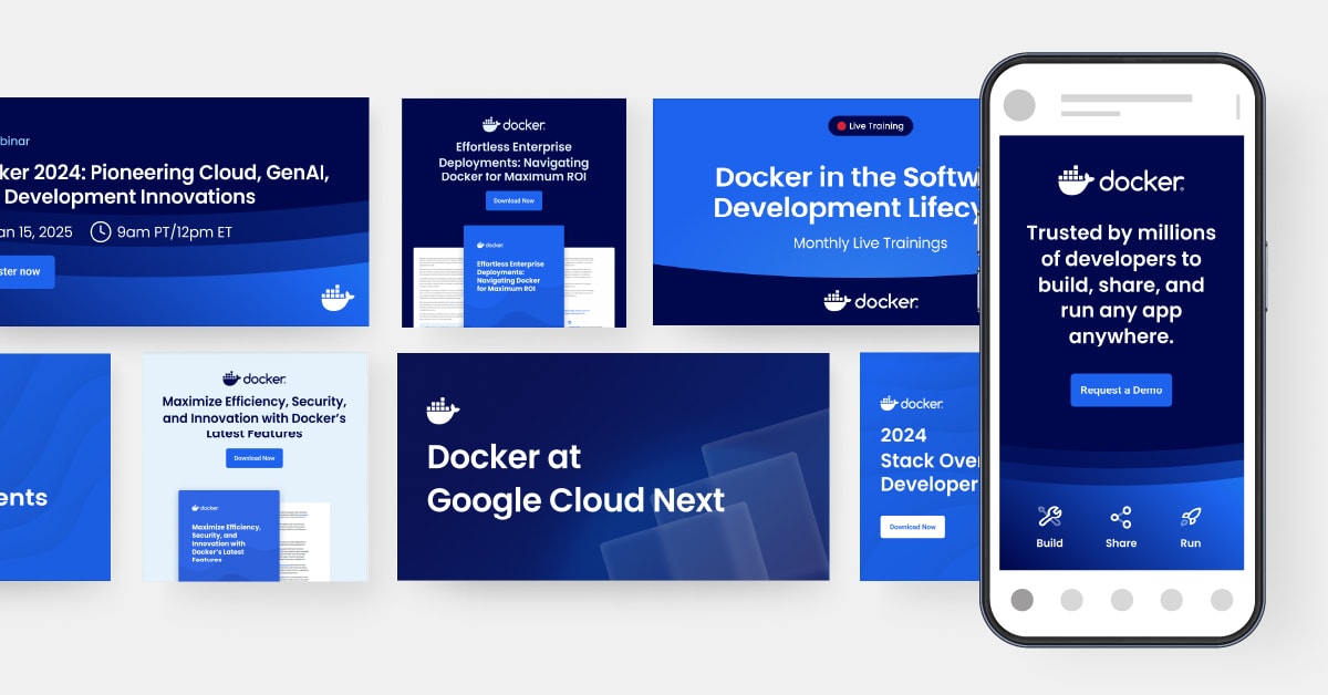 Docker Social Post Graphics