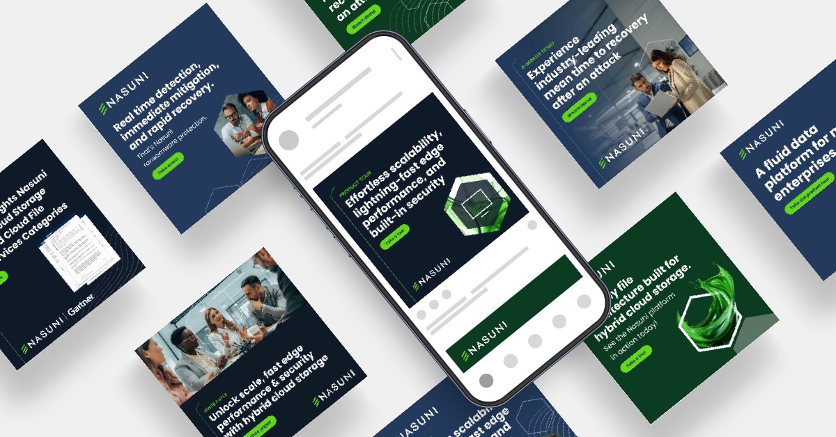 Nasuni Social and Ad Graphics